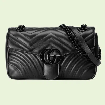 Gucci Gg Marmont Medium Shoulder Bag In Black