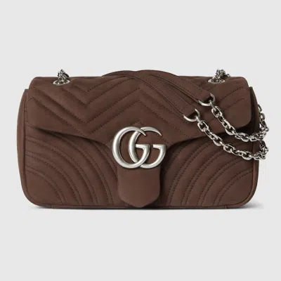 Gucci Gg Marmont Medium Shoulder Bag In Brown