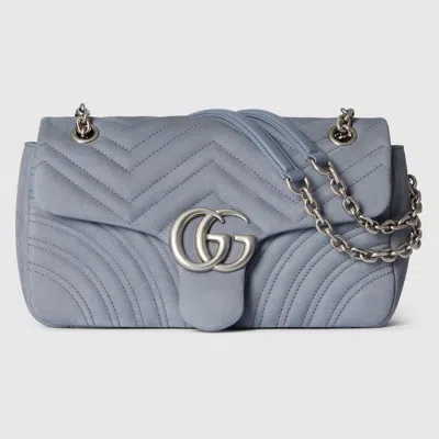 Gucci Gg Marmont Medium Shoulder Bag In Gray
