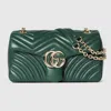 Gucci Gg Marmont Medium Shoulder Bag In Green