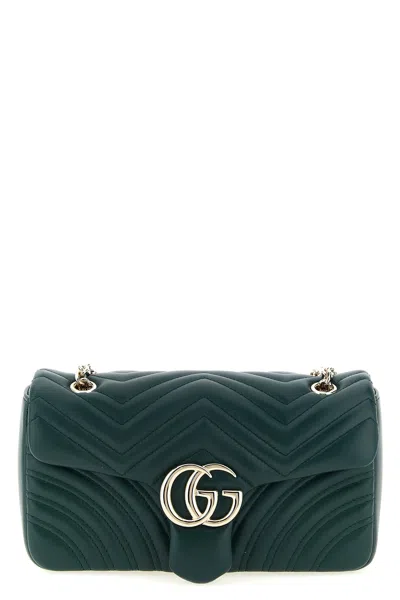 Gucci 'gg Marmont' Medium Shoulder Bag In Green