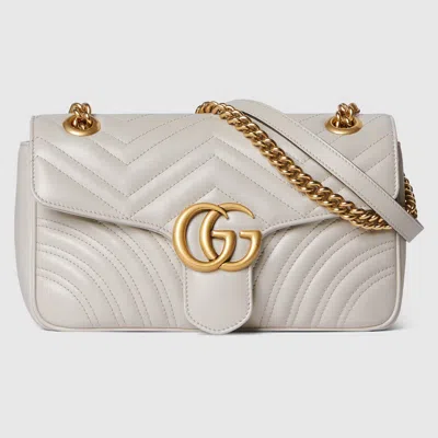 Gucci Gg Marmont Medium Shoulder Bag In Grey