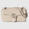Gucci Gg Marmont Medium Shoulder Bag In Neutral