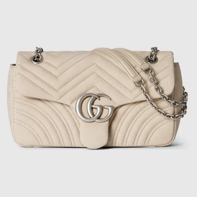 Gucci Gg Marmont Medium Shoulder Bag In Neutral