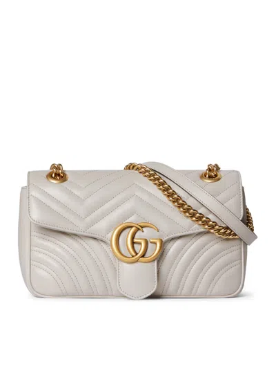 Gucci Gg Marmont Medium Shoulder Bag In Neutral