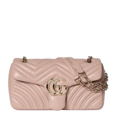 Gucci Gg Marmont Medium Shoulder Bag In Pink