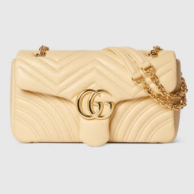 Gucci Gg Marmont Medium Shoulder Bag In White