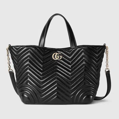 Gucci Gg Marmont Medium Tote Bag In Black