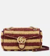 Gucci Gg Marmont Woven Medium Shoulder Bag In Multi