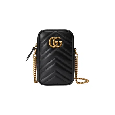 Pre-owned Gucci Gg Marmont Mini Bag 'black'