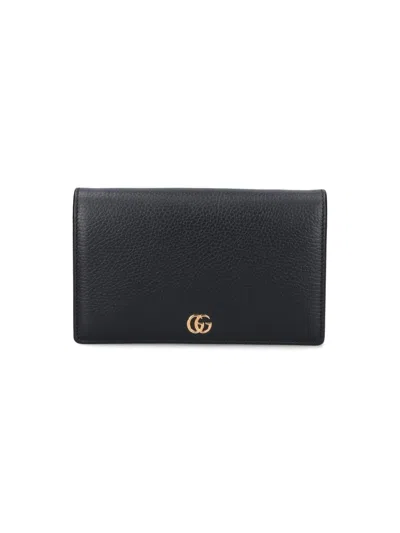 Gucci 'gg Marmont' Mini Bag In Black