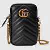 Gucci Gg Marmont Mini Crossbody Bag In Black