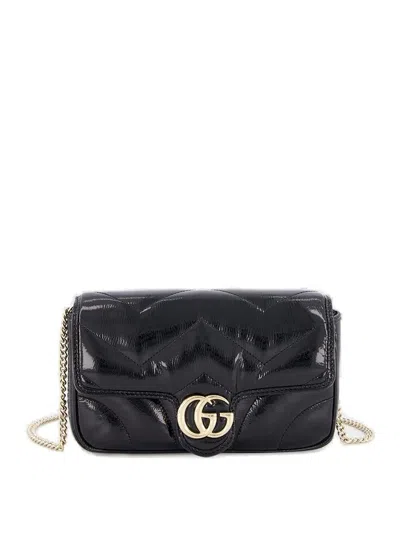 Gucci Small Marmont Crossbody Bag In Black