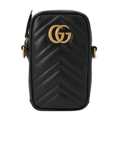 Gucci Gg Marmont Mini Bag In Black