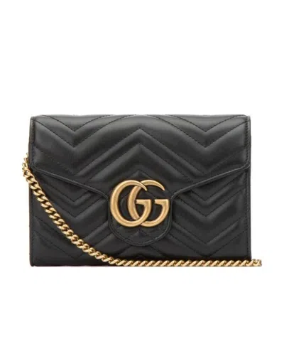 Gucci Gg Marmont Mini Bag In Black