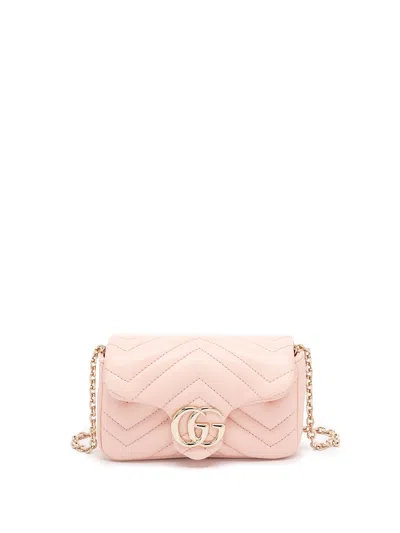 Gucci `gg Marmont` Mini Bag In Pink
