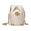 Gucci Gg Marmont Mini-bucket Bag In Weiss