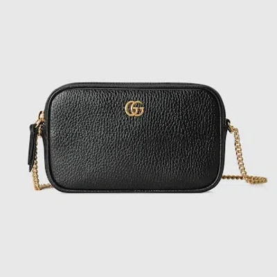 Gucci Gg Marmont Mini Camera Bag In Black