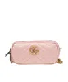 Gucci Gg Marmont Mini Chain Strap Shoulder Bag In Nude