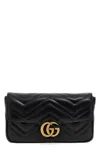 Gucci Gg Marmont Mini Crossbody Bag In Black