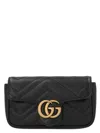 Gucci Gg Marmont Mini Crossbody Bag In Black
