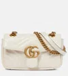 Gucci Gg Marmont Mini Crossbody Bag In White