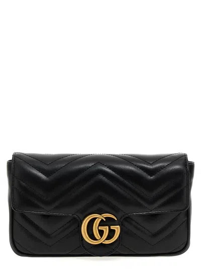Gucci Gg Marmont Mini Crossbody Bags Black