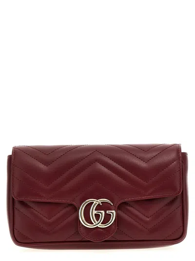 Gucci Gg Marmont Mini Crossbody Bags Red