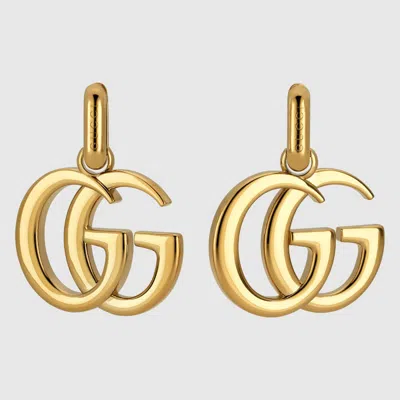 Gucci Gg Marmont Mini Earrings In Gold