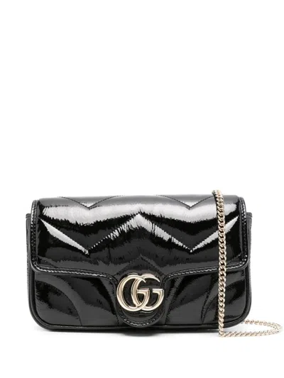Gucci Gg Marmont Mini Handbag In Black