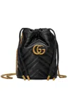 Gucci Gg Marmont Mini Leather Bucket Bag