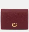 Gucci Gg Marmont Mini Leather Wallet In Red