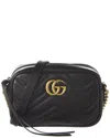 Gucci Gg Marmont Small Matelasse Leather Crossbody Camera Bag In Black