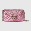 Gucci Gg Marmont Mini Shoulder Bag In Pink