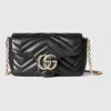 Gucci Gg Marmont Mini Shoulder Bag In Black