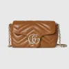 Gucci Gg Marmont Mini Shoulder Bag In Nude