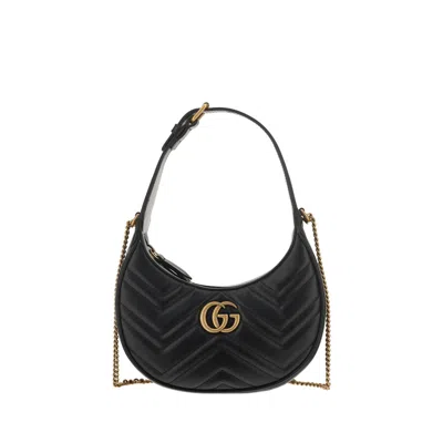 Gucci Gg Marmont Mini Shoulder Bag In Black