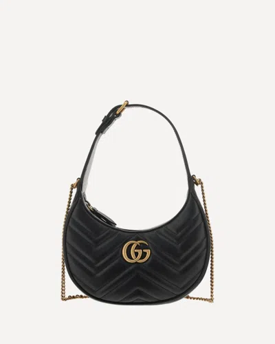 Gucci Gg Marmont Mini Shoulder Bag In Black