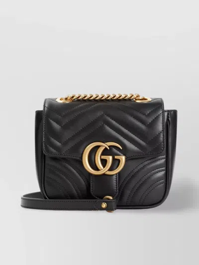 Gucci Gg Marmont Mini Shoulder Bag In Black