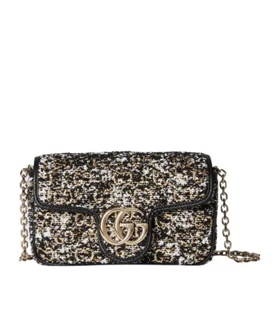 Gucci Gg Marmont Mini Shoulder Bag In Black