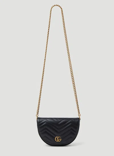 Gucci Gg Marmont Mini Shoulder Bag In Black