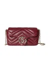 Gucci Gg Marmont Mini Shoulder Bag In Burgundy