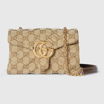 Gucci Gg Marmont Mini Shoulder Bag In Neutral
