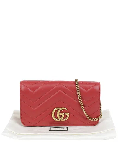 Pre-owned Gucci Gg Marmont Mini Shoulder Crossbody Bag (authentic Pre-loved)