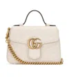 Gucci Gg Marmont Mini Top Handle Bag In White