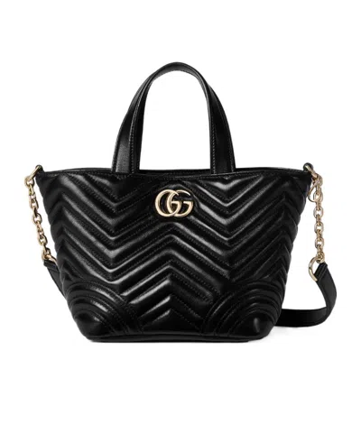 Gucci Gg Marmont Mini Tote Bag In Black