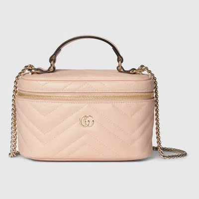 Gucci Gg Marmont Mini Vanity Bag In Pink
