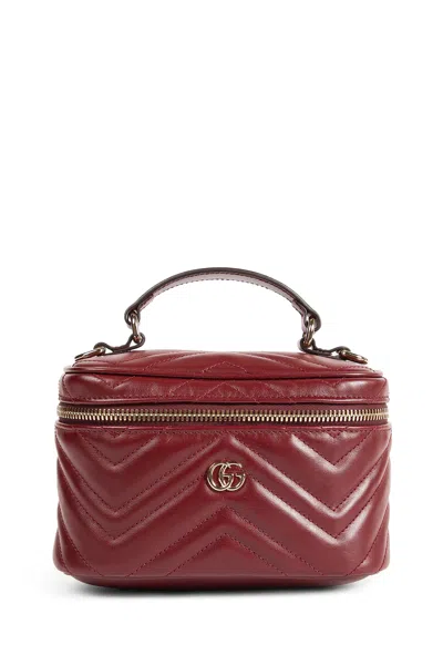 Gucci Gg Marmont Mini Vanity Bag In Red