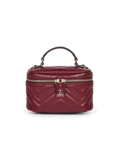 Gucci Gg Marmont Mini Vanity Matelassé Leather Shoulder Bag