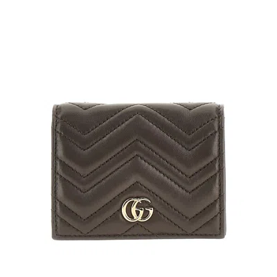 Gucci 'gg Marmont' Mini Wallet In Brown
